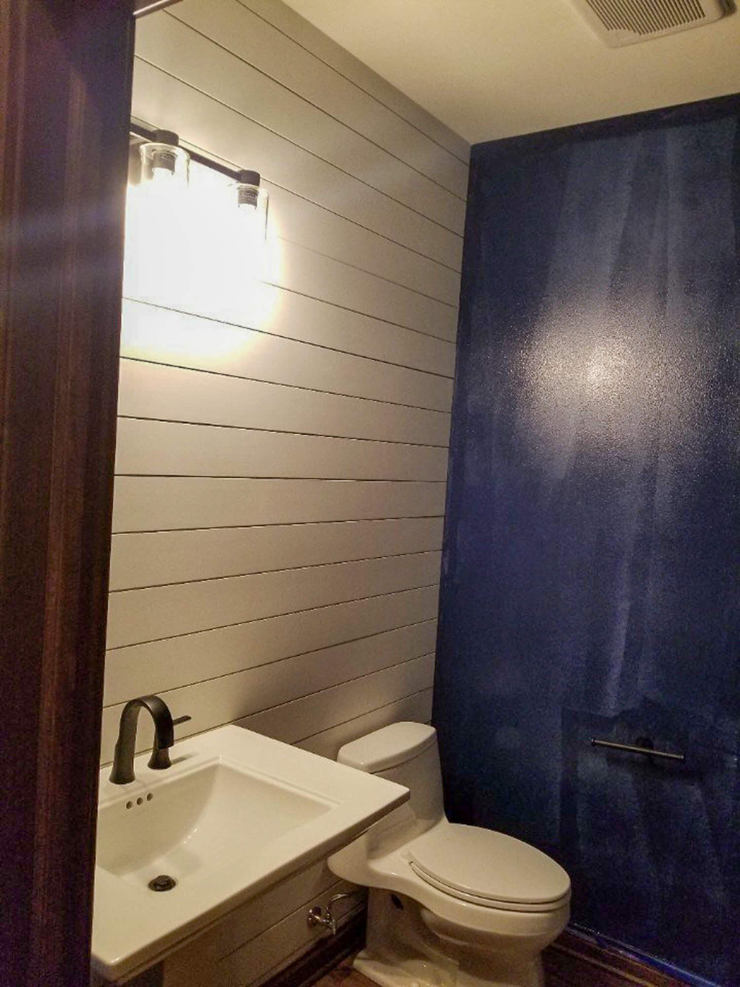 Bathroom interior with Sink and toilet