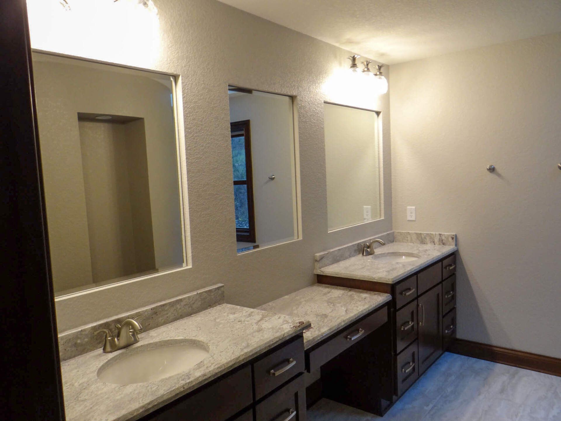Luxury bathroom with mirrors