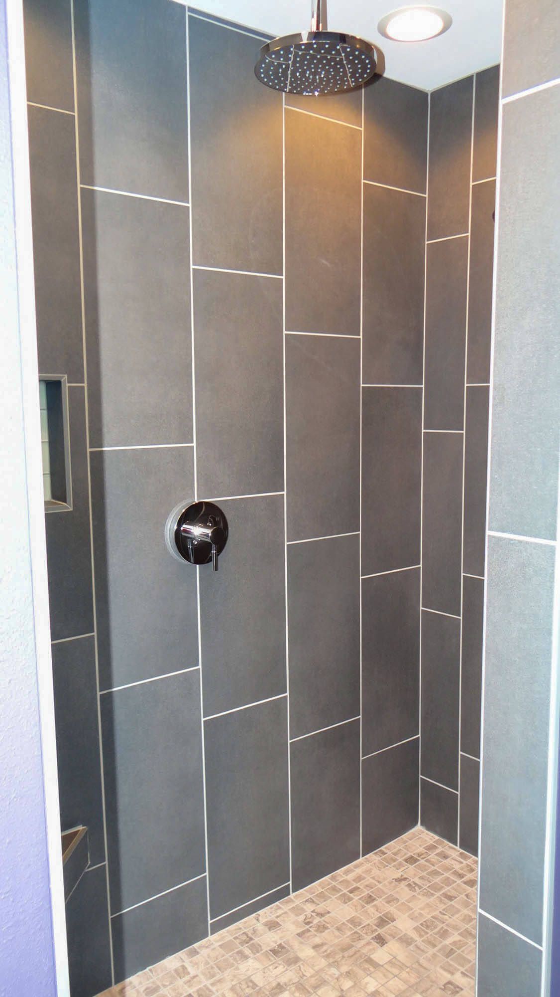 Modern shower area