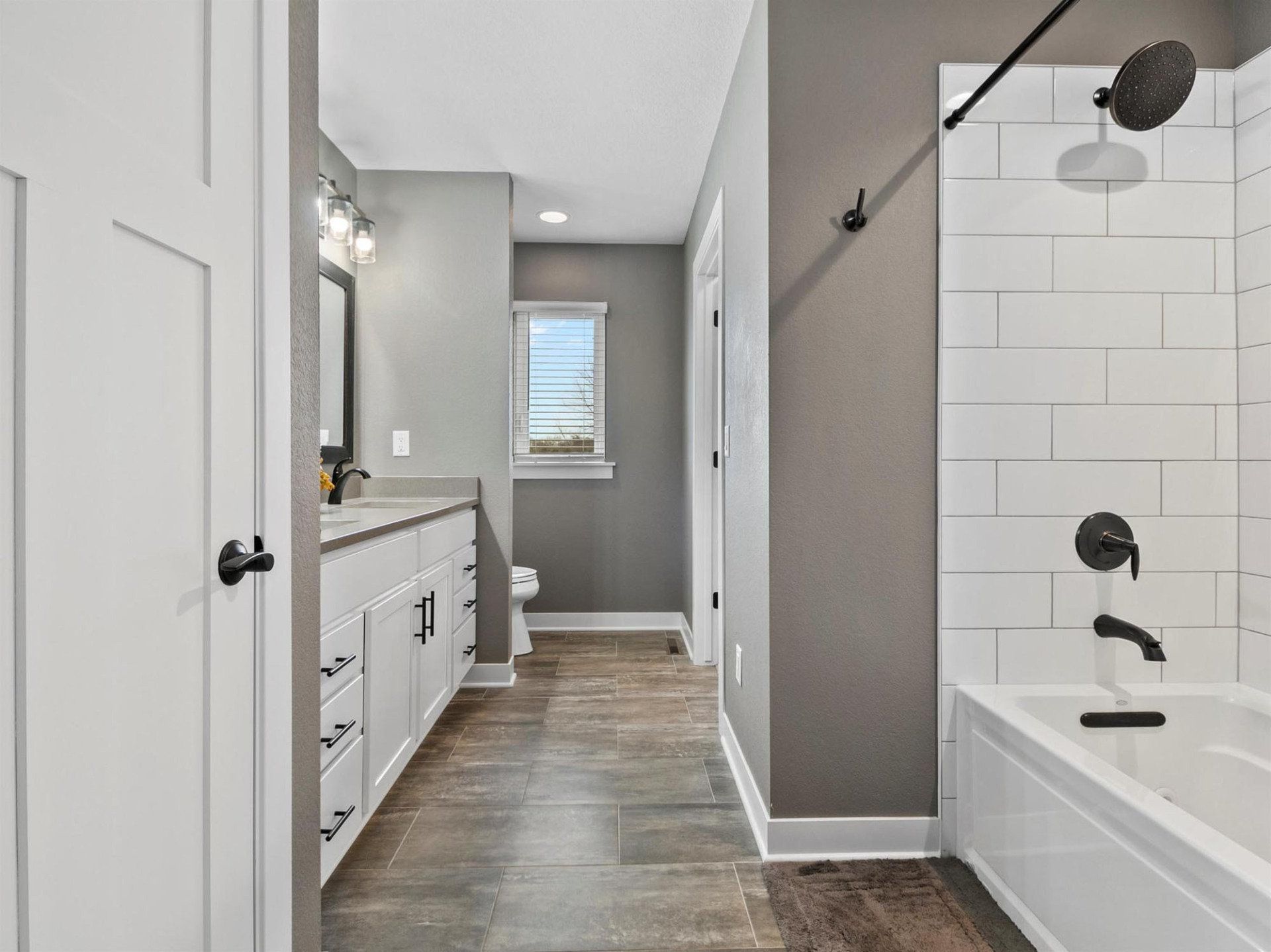 Modern gray bathroom
