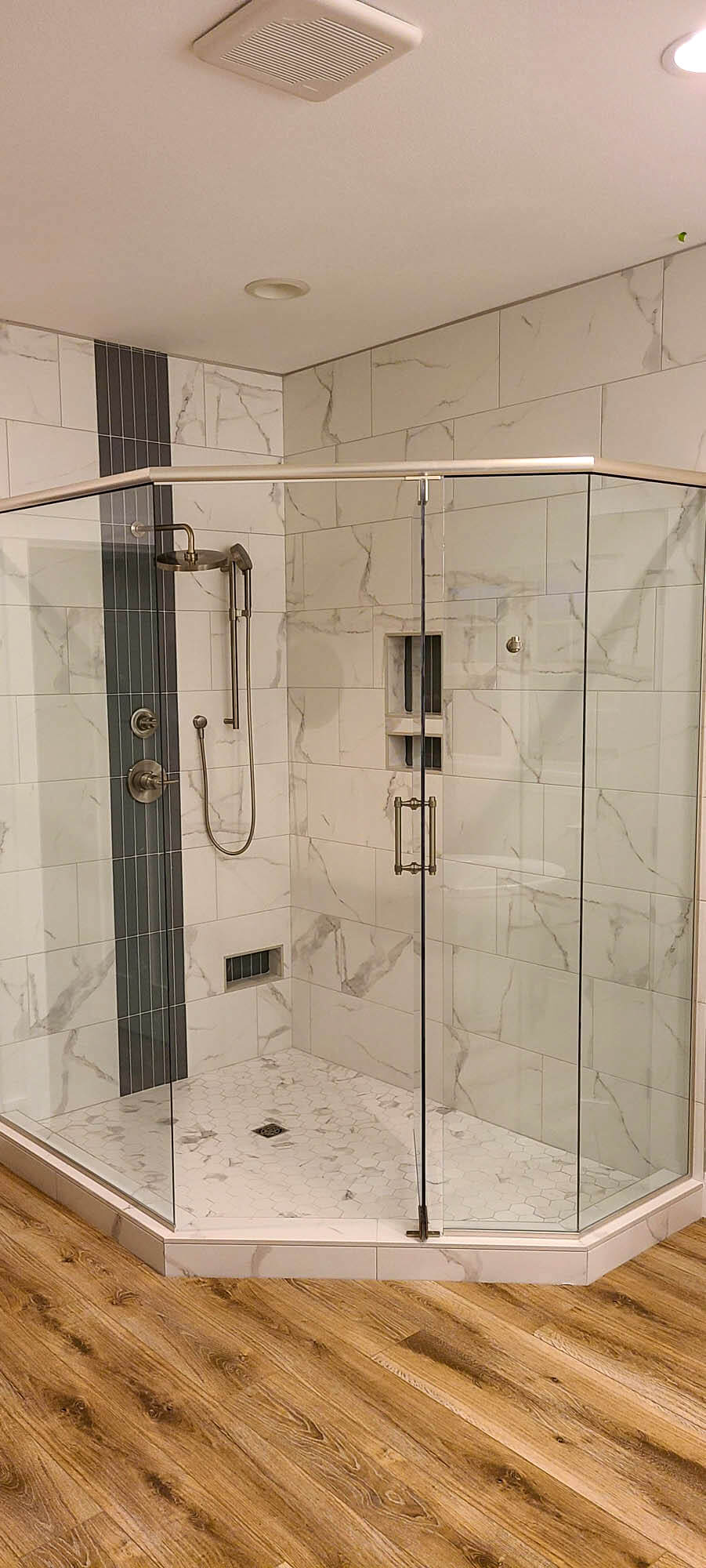 Shower glass door