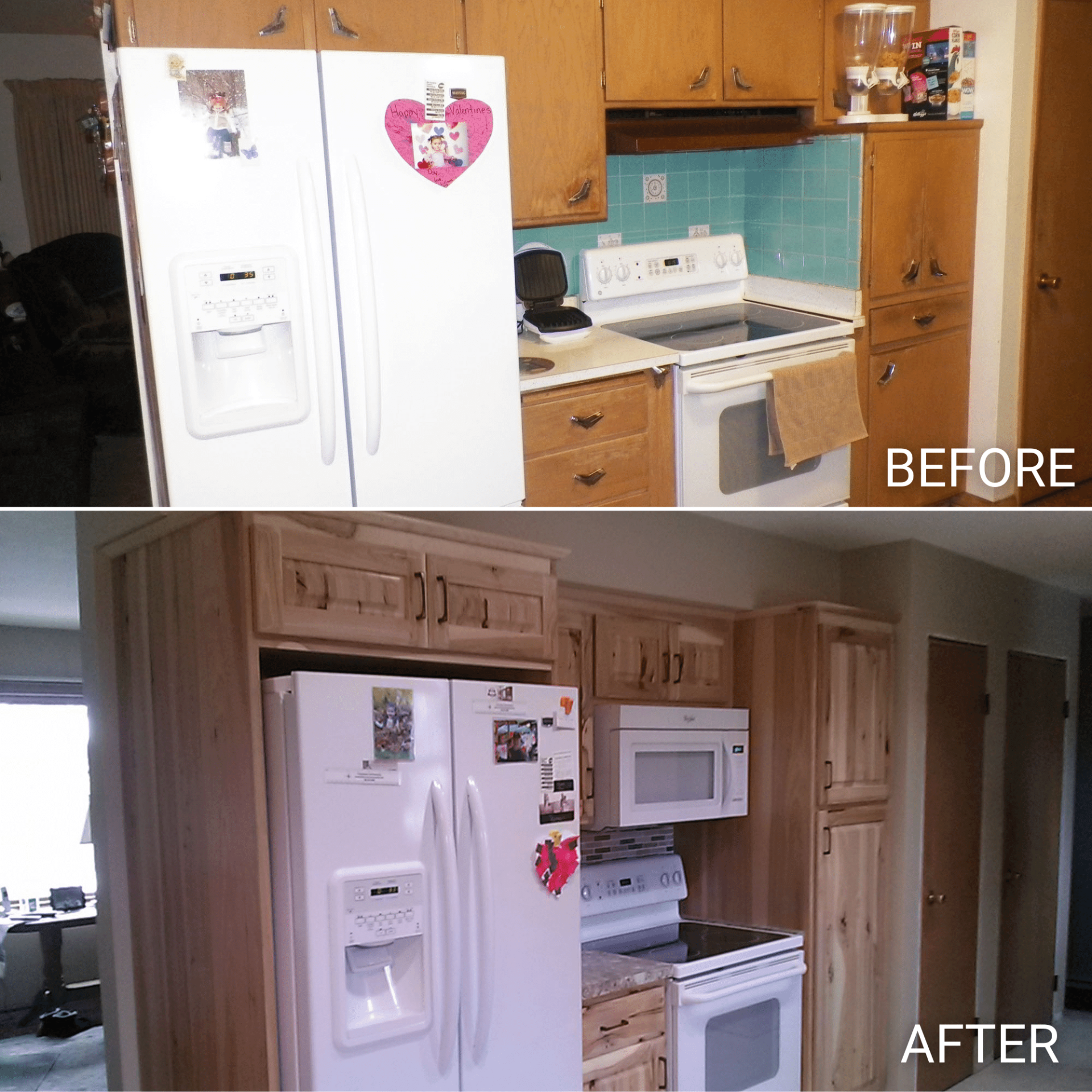 Remodeled kitchen of a house