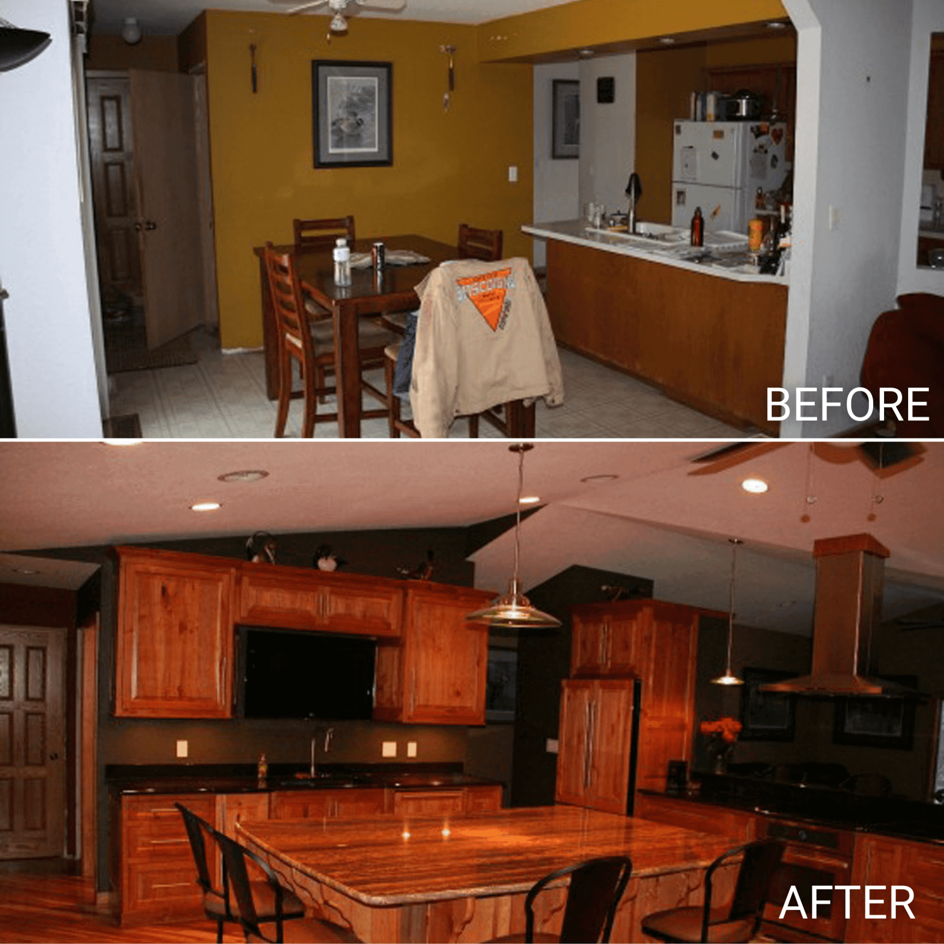 Remodeled kitchen of a house