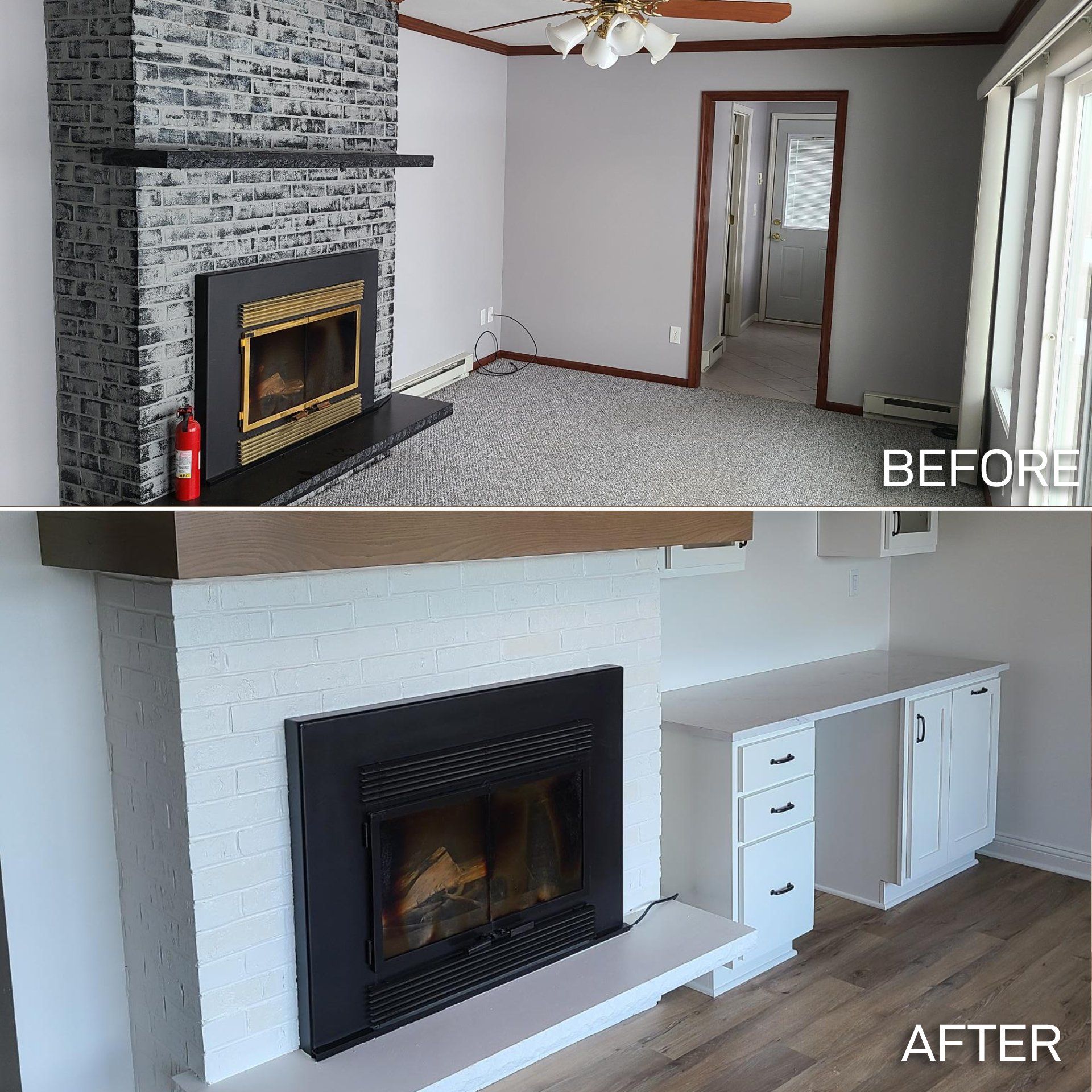 fireplace remodeling