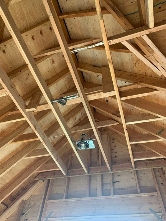 a picture of the ceiling of a building under construction