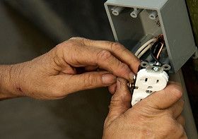 Repairing electrical outlet