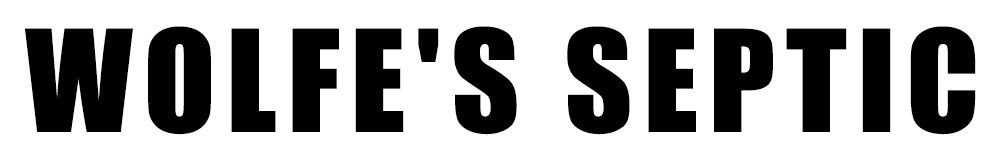 "WOLFE'S SEPTIC" in bold, black letters on a white background.