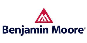 Benjamin Moore logo: Red triangle above text