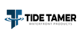 Logo for Tide Tamer, a waterfront products company. It features a blue 