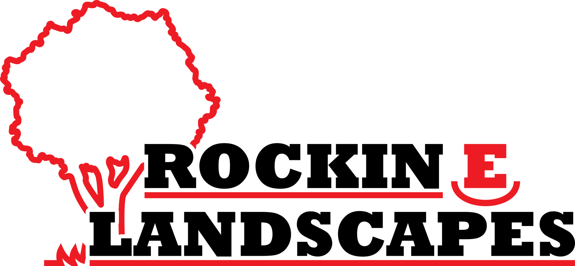Rockin E Landscapes - Logo