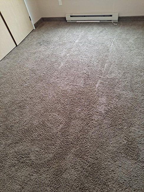 Before cleaning the floor carpet