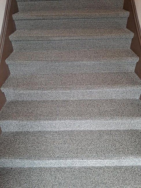 After stairs carpet cleaning
