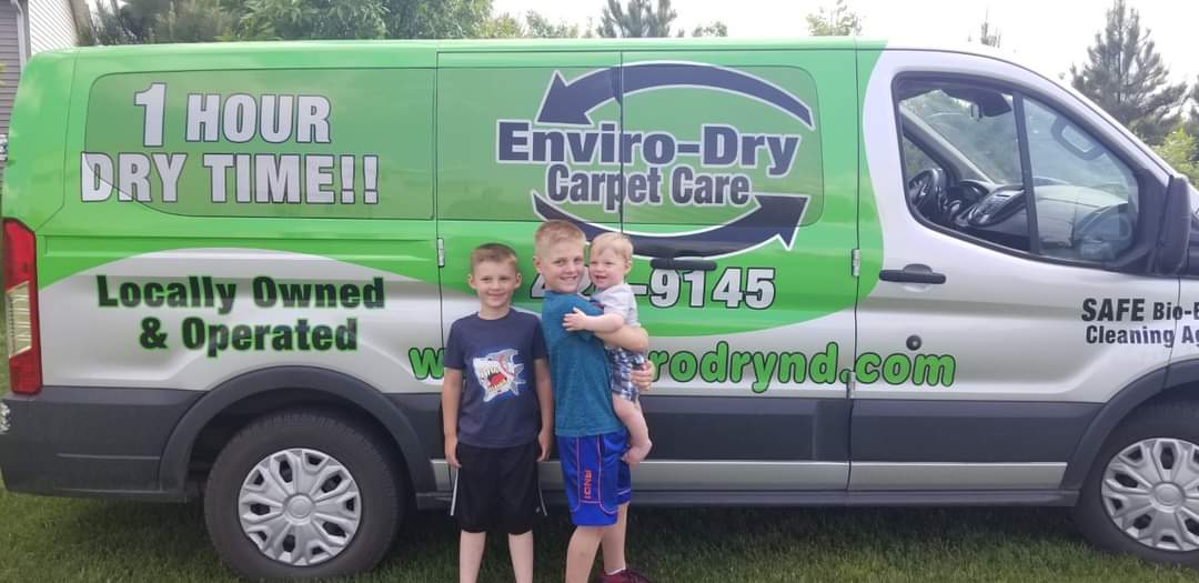 Company van with children