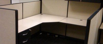Office cubicle and table
