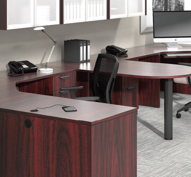 Office table and chair