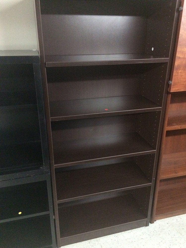 New wooden bookshelves