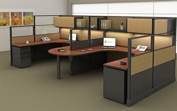 Office tables and cubicle