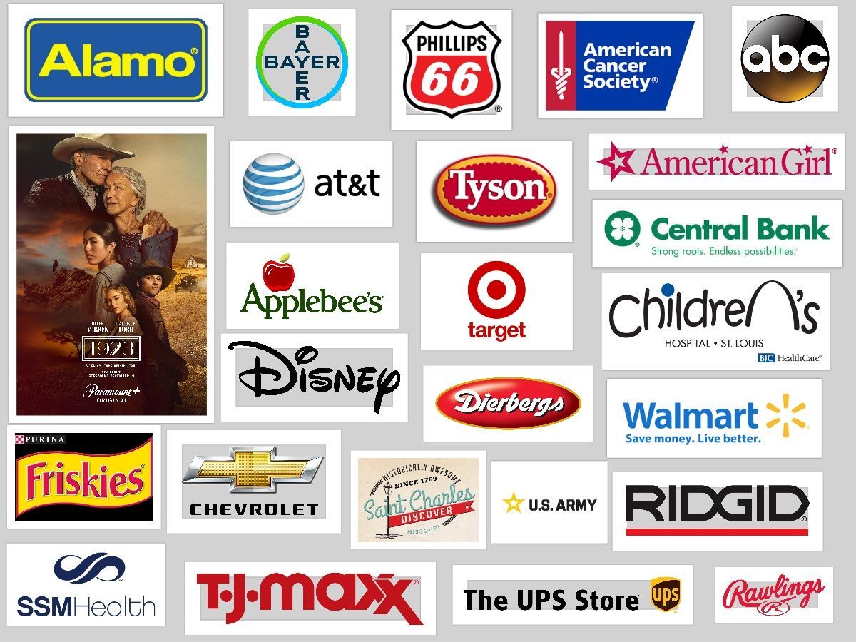 series of logas of different brands