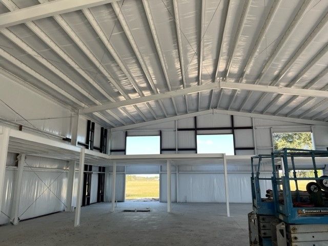 Inside of the commercial building