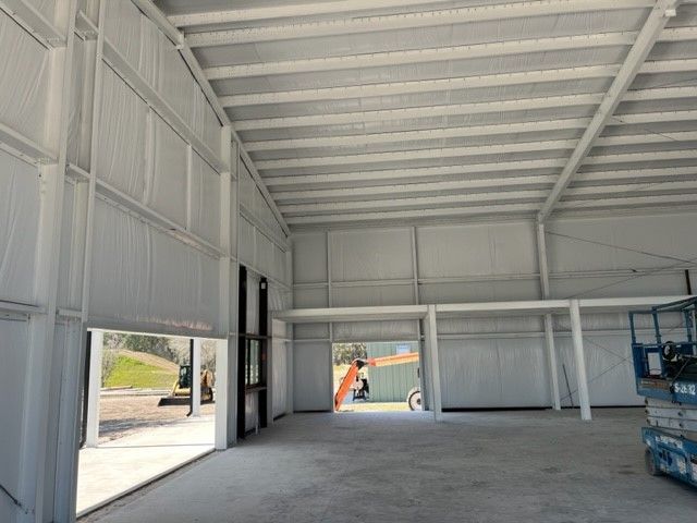 Inside of the commercial building