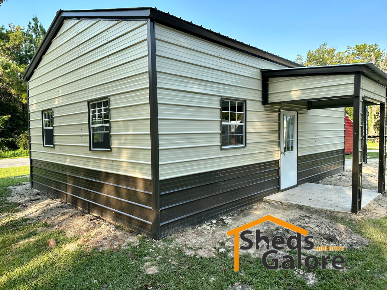 Barndominium back view