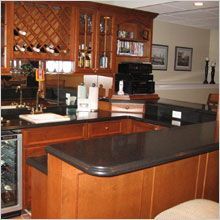 Basement kitchen bar