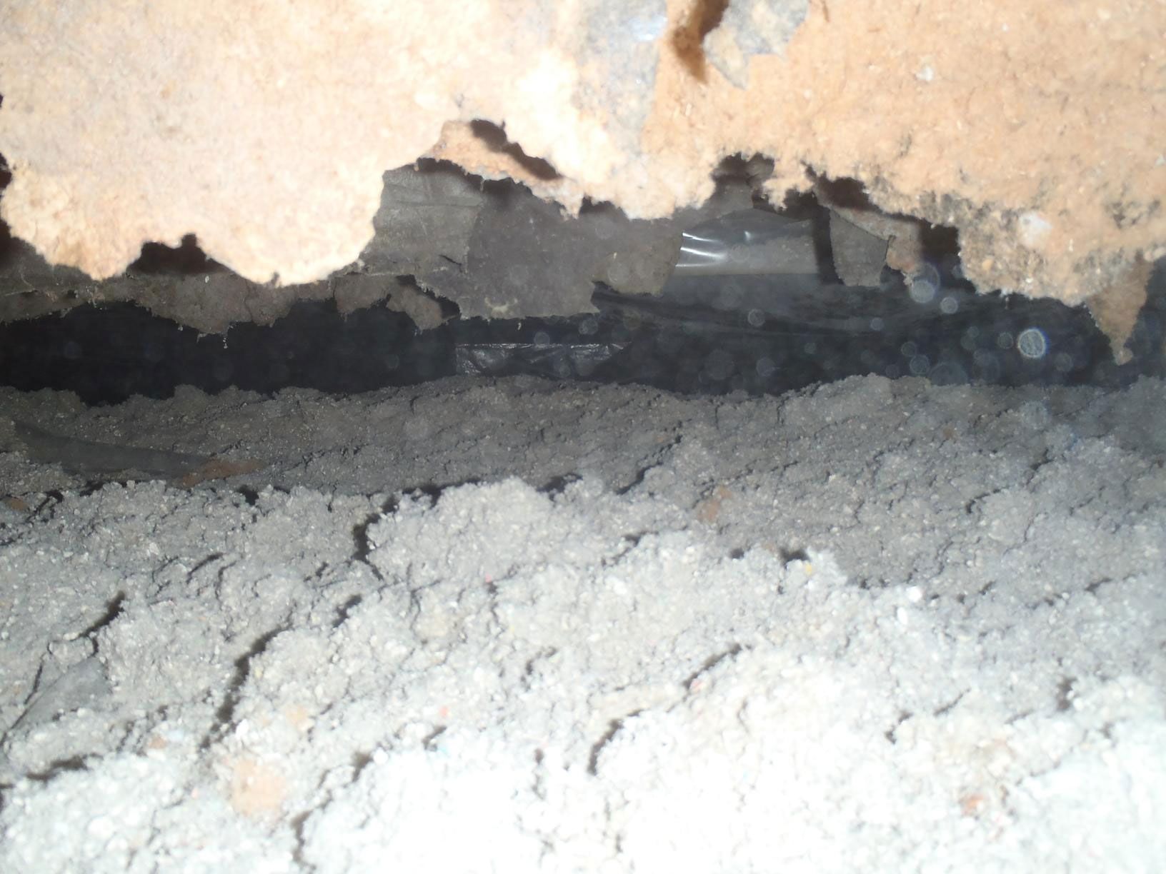 Crawl space encapsulation and spray foam installation before