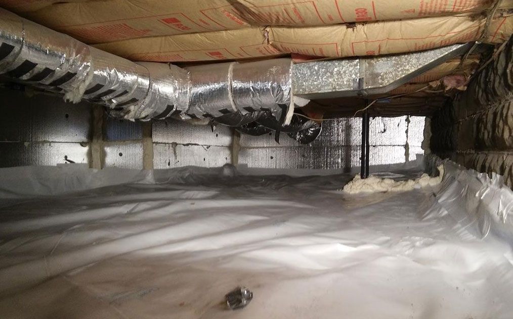 Crawl space insulation after