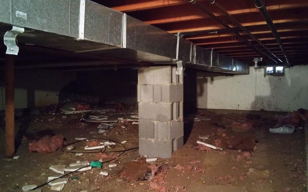 Crawl space insulated