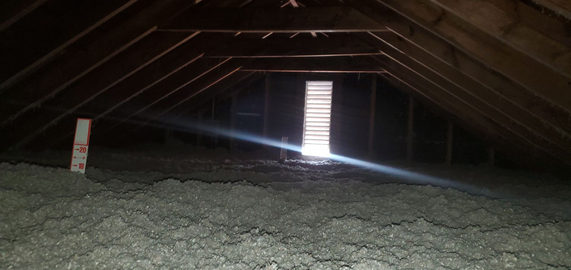 After attic insulation