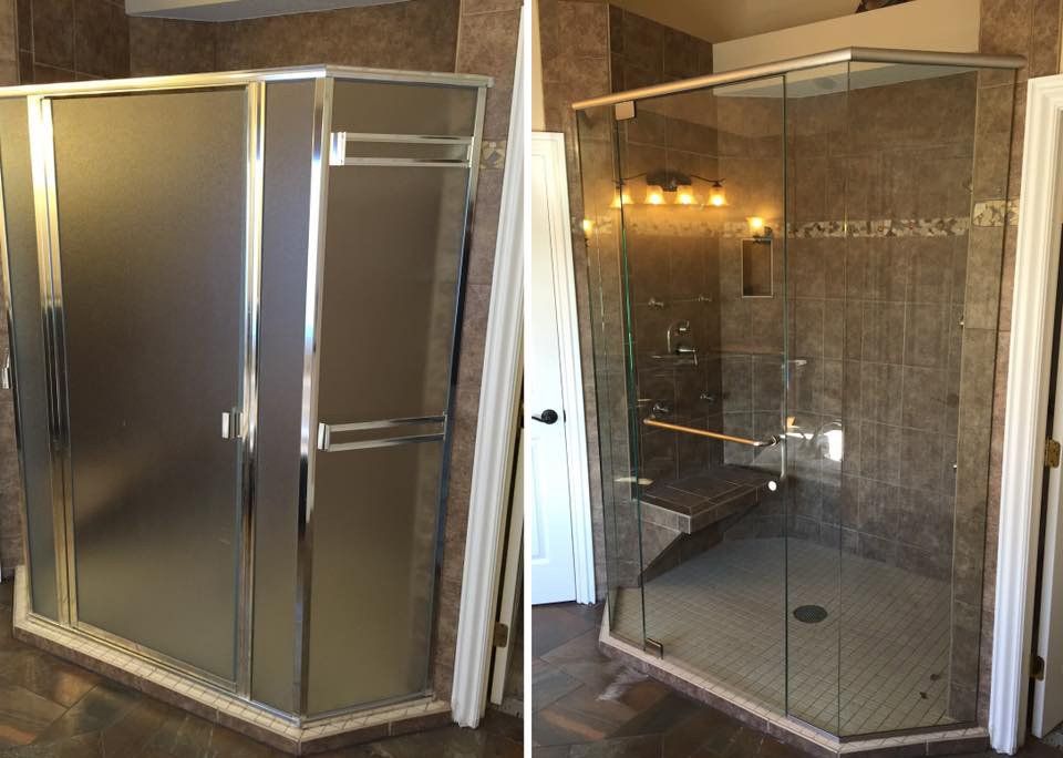 Shower glass doors