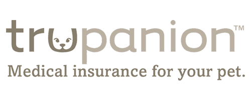 Trupanion logo: text with cat face icon,
