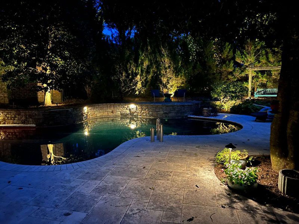 A well-lighted landscape