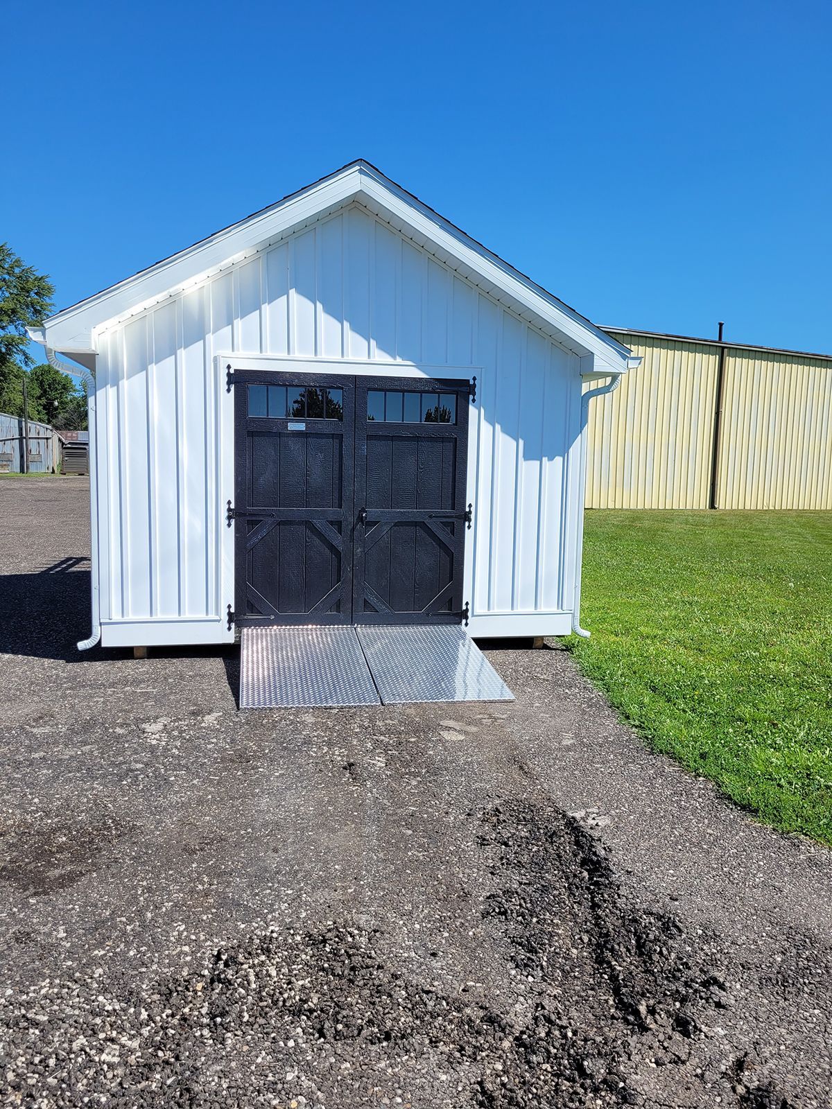 Portable pool house exterior