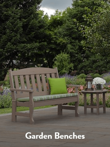 A garden bench made of wood