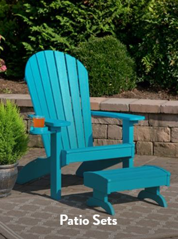 A blue chair made of wood