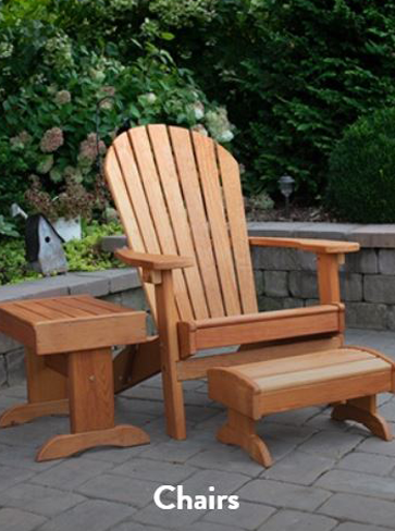 A chair with side table