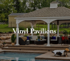 A modern look of vinyl pavilion