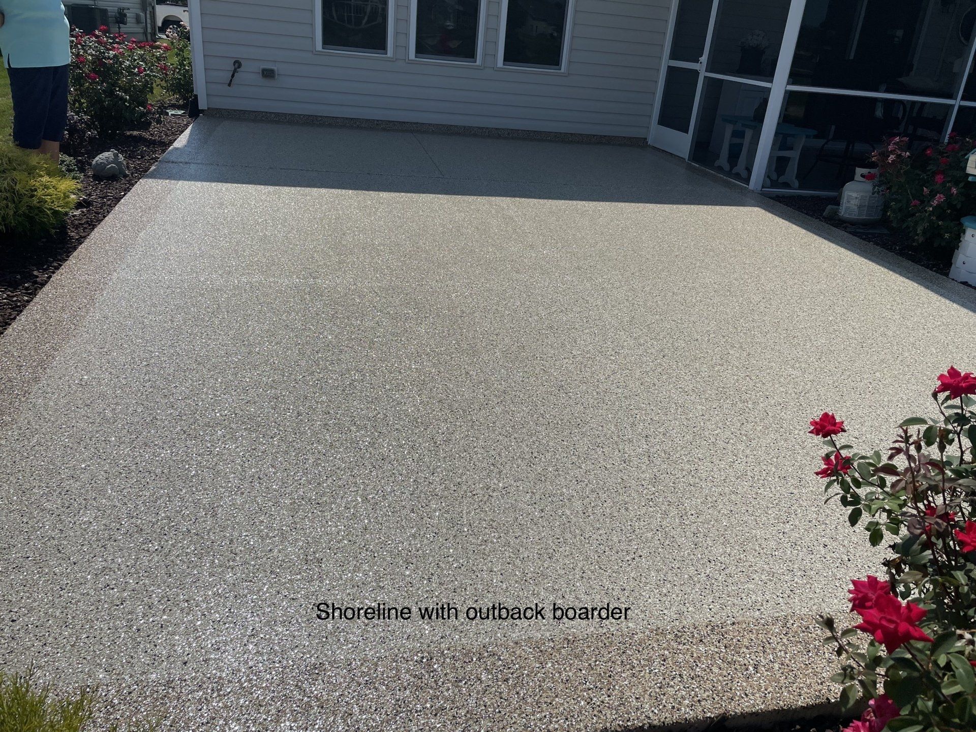 concrete coating on patio floor