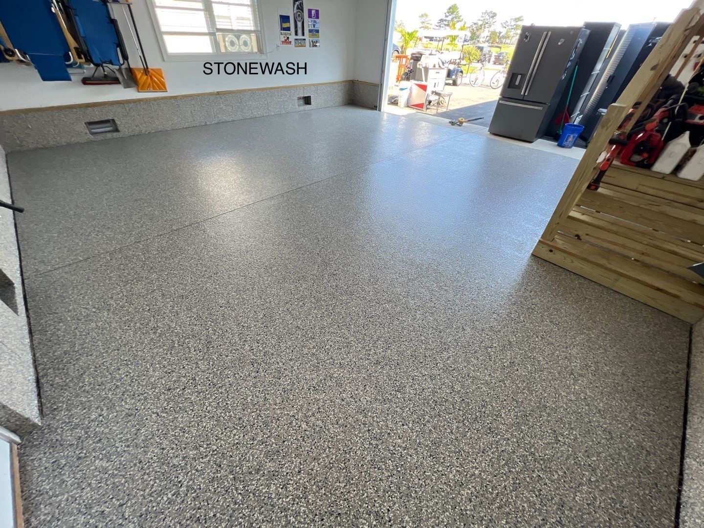 concrete coating on garage floor