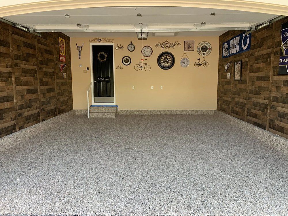 Residential floor coating