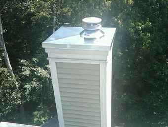 Installation of a stainless steel chase cover and cap