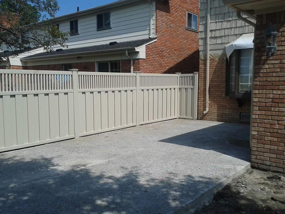 PVC fencing