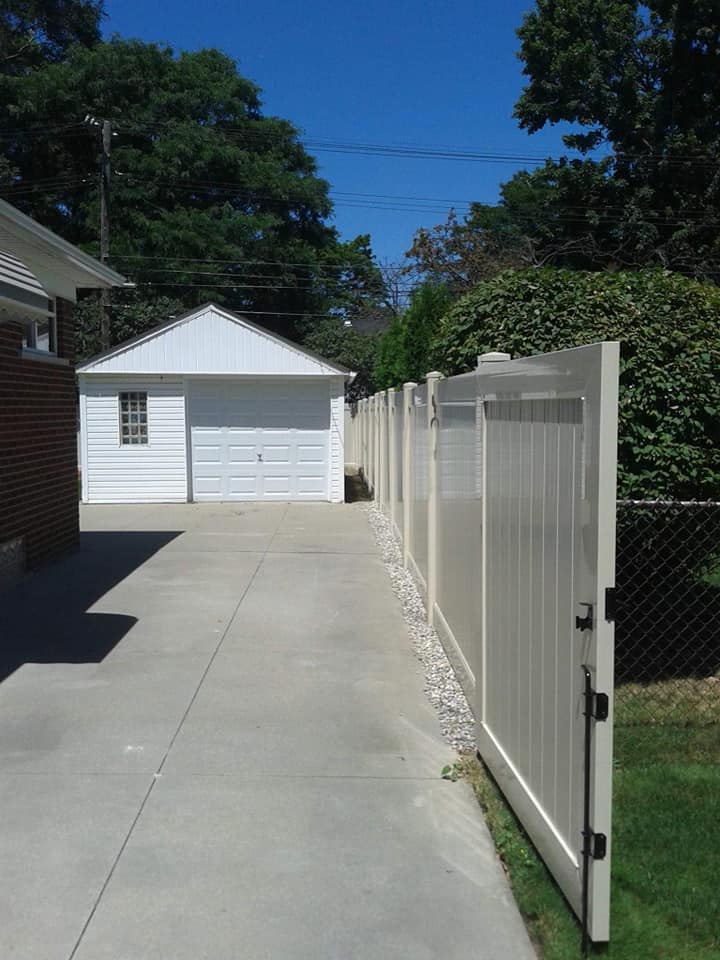 PVC fencing