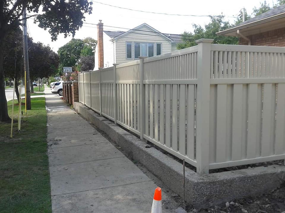 PVC fencing