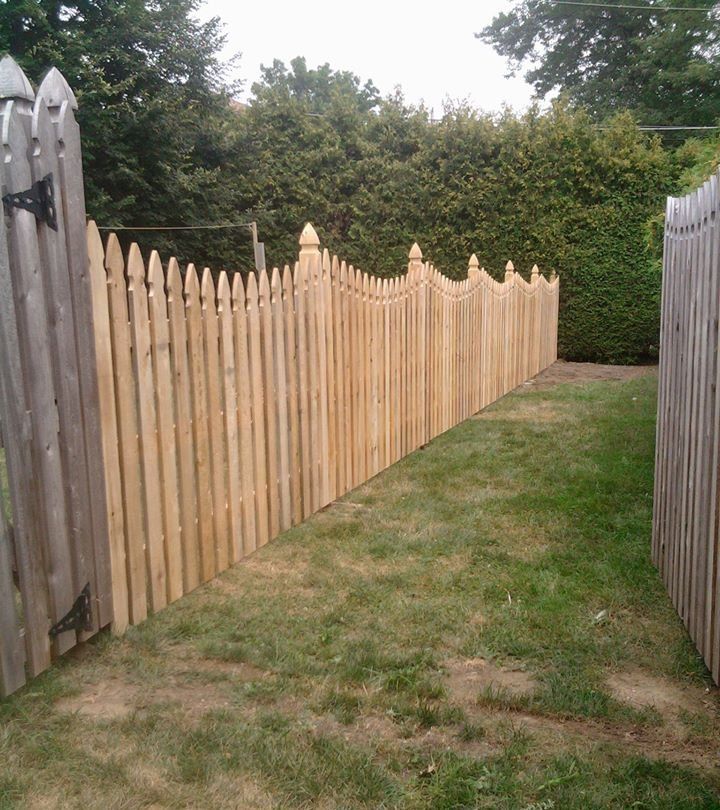 Wood fence