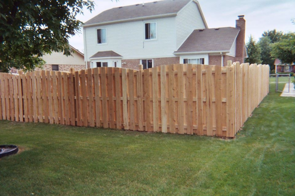 Wood fence
