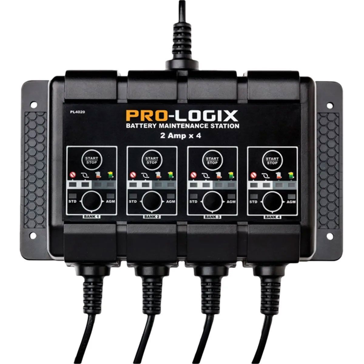 A picture of a pro-logix battery maintenance station.