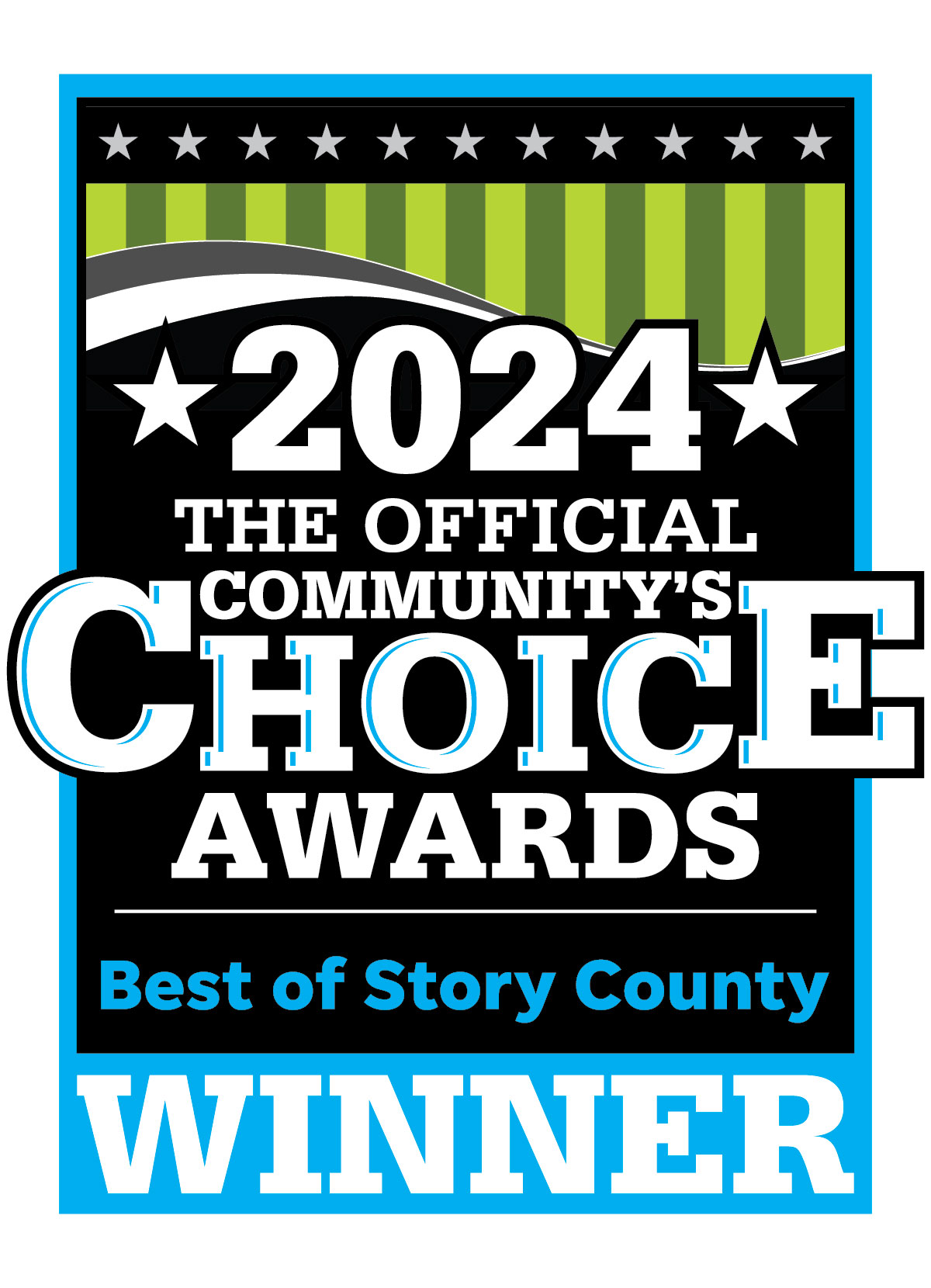 The official community's choice awards best of story county winner