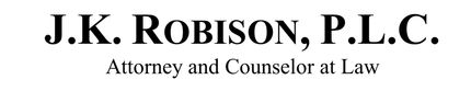 J.K. Robison, P.L.C. logo